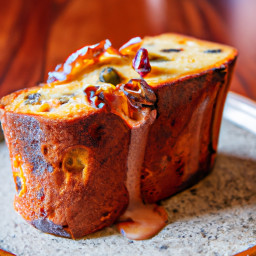 Dessert: United States – Classic Banana Coconut Bread with Passion Fruit Glaze recipe