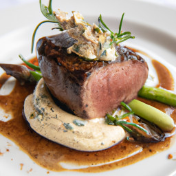 Entrée: United States – Pan-Seared Sirloin with Garlic-Herb Butter recipe