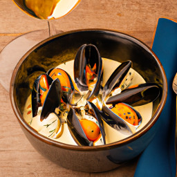 Appetizer: France – Moules À La Crème (Mussels in Cream) recipe