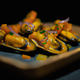 Appetizer: Spain – Mejillones En Escabeche (Pickled Blue Mussels) recipe
