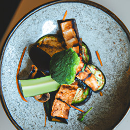 Entrée: United States – Vegan Chicken Strip and Portobello Stir-Fry recipe