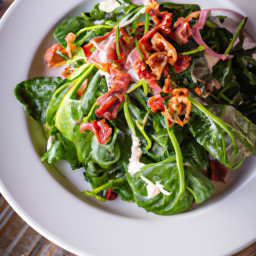 Salad: United States – Warm Bacon and Spinach Salad recipe