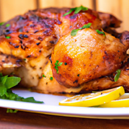 Entrée: United States – Roast Chicken with Lemon and Herbs recipe