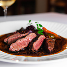 Entrée: United States – Beef Tenderloin with Red Wine Reduction recipe