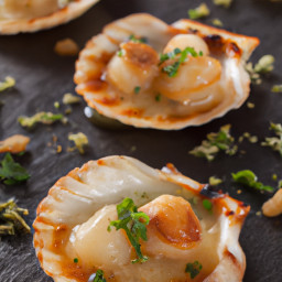 Appetizer: France – Coquilles Saint-Jacques (Scallops in Shell) recipe