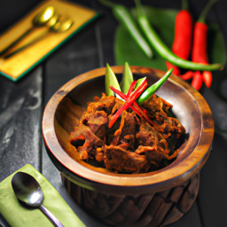 Entrée: Indonesia – Beef Rendang (Slow-Cooked Spiced Beef Stew) recipe