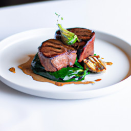 Entrée: United States – Pan-Seared Venison Steak with Red Wine Reduction recipe