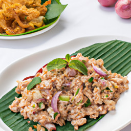 Entrée: Thailand – ลาบหมู ▶ Larb Moo (Minced Pork Salad) recipe