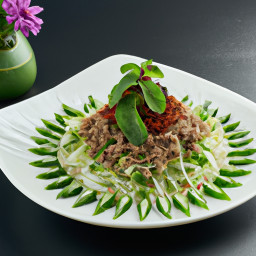 Entrée: Laos – ລາບເນື້ອ ▶ Laab Neua (Minced Beef Salad) recipe