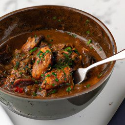 Entrée: United States – Cajun Alligator Sausage and Shrimp Gumbo recipe
