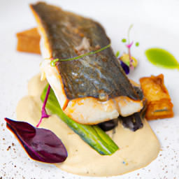 Entrée: France – filet de flétan (Halibut Fillet) recipe