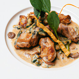 Entrée: Italy – Pollo alla Cacciatora ai Funghi (Hunter’s Chicken with Mushrooms) recipe