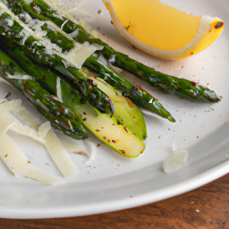 Side Dish: Italy – Asparagi Grigliati con Limone e Parmigiano (Grilled Asparagus with Lemon and Parmesan) recipe