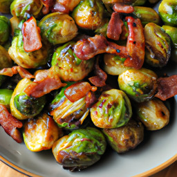 Side Dish: United States – Roasted Brussels Sprouts with Bacon recipe