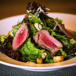 Entrée: United States – Warm Steak Salad recipe