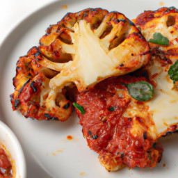 Entrée: Italy – Steak di Cavolfiore alla Parmigiana (Cauliflower Steaks Parmigiana) recipe