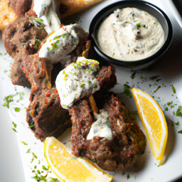 Entrée: Greece – Σουβλάκι αρνιού με τζατζίκι ▶ Souvlaki arniou me tzatziki (Lamb Souvlaki with Tzatziki) recipe