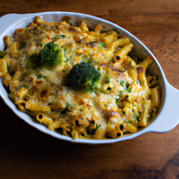 Pasta al Forno con Broccoli e Mozzarella (Baked Pasta with Broccoli and Mozzarella) recipe