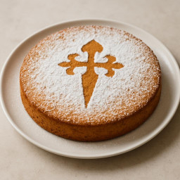 Dessert: Spain – Galicia – Tarta de Santiago (Saint James' almond cake) recipe
