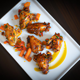 Appetizer: Jamaica – Jamaican Jerk Chicken Wings with Sous Vide and Charred Finish recipe