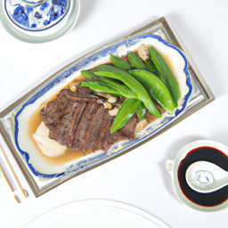 Entrée: China – 牛肉炒雪豆 ▶ Niúròu chǎo xuě dòu (Beef with Snow Peas) recipe