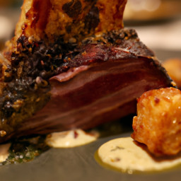 Entrée: United States – Herb-Crusted Standing Rib Roast from the United States recipe