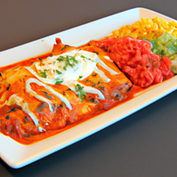 New Mexican Red Chile Chicken Enchiladas recipe
