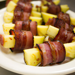 Appetizer: United States – Hawaiian Pineapple Bacon-Wrapped Little Smokies Appetizer recipe