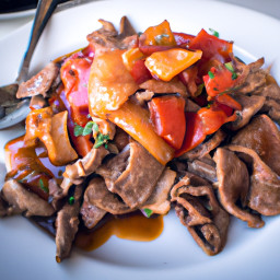 Entrée: Mexico – Bistec a la Mexicana (Mexican-Style Beef with Tomatoes and Peppers) recipe