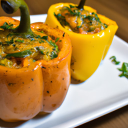 Entrée: United States – Classic Stuffed Bell Peppers recipe