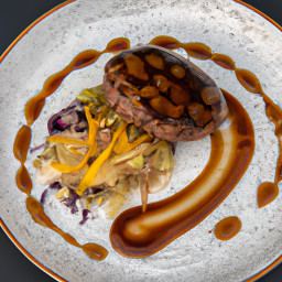 Salisbury Steak with Braised Cabbage recipe