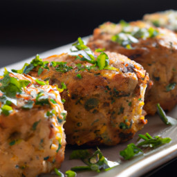 Entrée: United States – Salmon Cakes with Parsley recipe