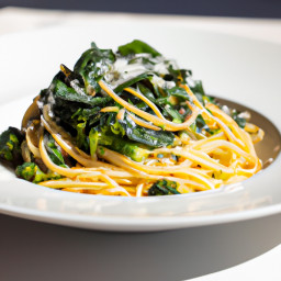 Entrée: Italy – Spaghetti con le Cime di Rapa (Spaghetti with Broccoli Rabe) recipe