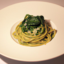 Entrée: Italy – Spaghetti agli Spinaci e Ricotta (Spaghetti with Spinach and Ricotta) recipe