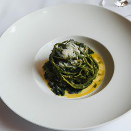 Entrée: Italy – Spaghetti Verdi al Burro e Parmigiano (Green Spinach Spaghetti with Butter and Parmesan) recipe
