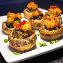 Appetizer: United States – Jalapeño Popper Stuffed Mushrooms recipe