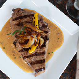 Entrée: United States – Pittsburgh-Style Peppercorn Steak recipe