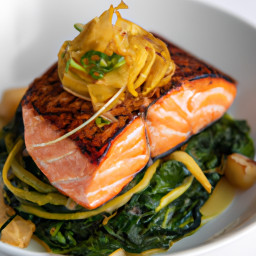 Entrée: Italy – Salmone alla Fiorentina (Salmon Florentine) recipe