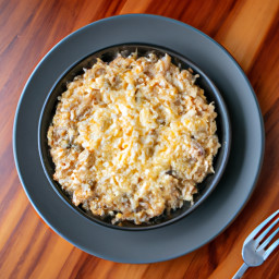 Entrée: United States – Cheddar-Topped Tuna Melt Skillet with Basmati Rice recipe