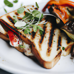 Entrée: United States – Tomato and Oyster Mushroom Grilled Cheese recipe