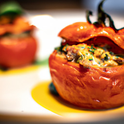 Entrée: France – Tomates Farcies (Stuffed Tomatoes) recipe