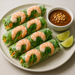 Appetizer: Vietnam – Gỏi cuốn ➤ Goi cuon (Vietnamese fresh spring rolls)