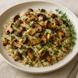 Side Dish: Wild Mushroom and Thyme Rice Pilaf