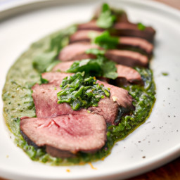 Entrée: United States – Grilled Sous Vide Tri-Tip with Chimichurri Sauce recipe