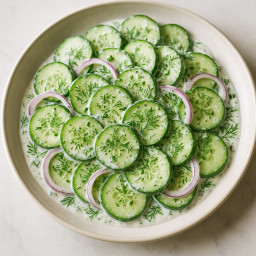Salad: United States – Pacific Northwest – Cucumber, Dill & Yogurt Slaw