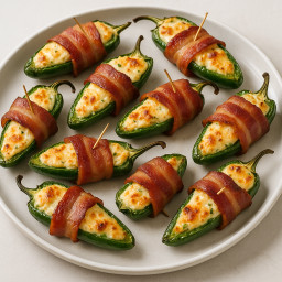 Appetizer: United States – Southern United States – Jalapeño Poppers with Cream Cheese and Bacon