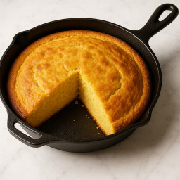 Side Dish: United States – Southern United States – Cast-Iron Skillet Cornbread