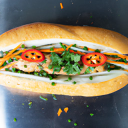 Entree: Vietnam – Ho Chi Minh City – Bánh mì gà nướng ➤ Banh mi ga nuong (Vietnamese lemongrass grilled chicken sandwich) recipe