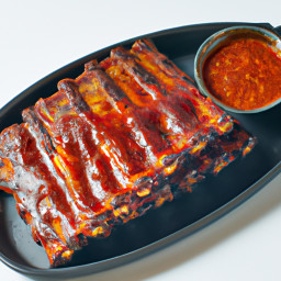 Entree: United States – St. Louis, Missouri – Oven-Baked St. Louis Ribs with Kansas City–Style Sauce recipe