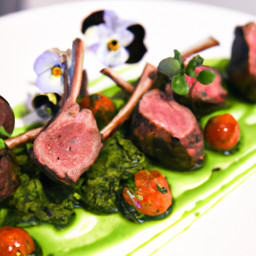 Entrée: United Kingdom – Lamb Chops with Mint Sauce recipe